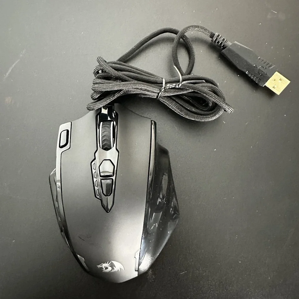 Redragon M908 Impact RGB MMO Wired Gaming Mouse 12400 DPI 18 Macro Buttons